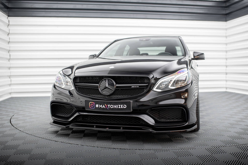 MAXTON DESIGN FRONT SPLITTER MERCEDES-BENZ E63 AMG SEDAN W212 FACELIFT