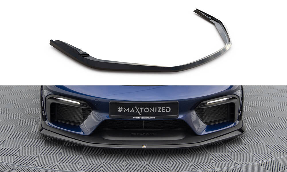 MAXTON DESIGN Front Splitter Porsche 718 Cayman GT4 RS 982c