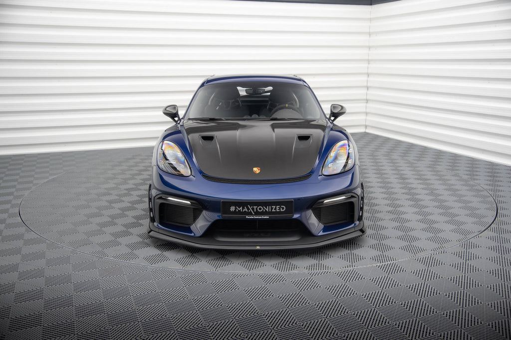MAXTON DESIGN Front Splitter Porsche 718 Cayman GT4 RS 982c