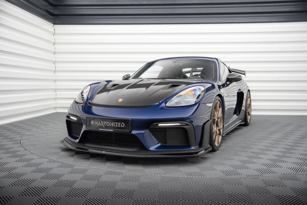 MAXTON DESIGN Front Splitter Porsche 718 Cayman GT4 RS 982c