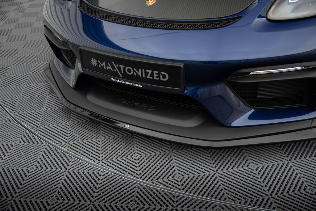 MAXTON DESIGN Front Splitter Porsche 718 Cayman GT4 RS 982c
