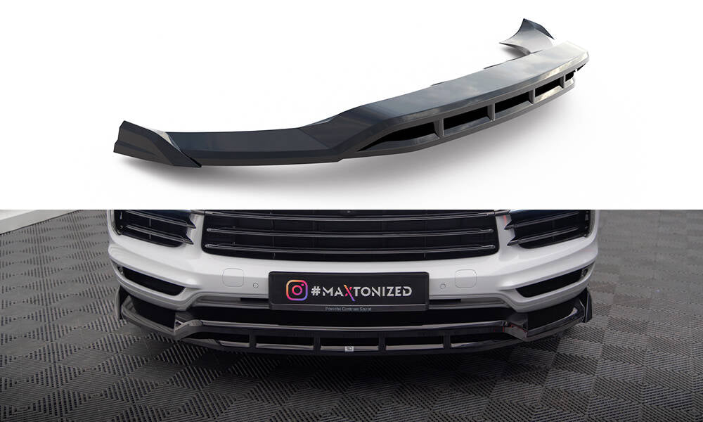 MAXTON DESIGN FRONT SPLITTER PORSCHE CAYENNE COUPE MK3