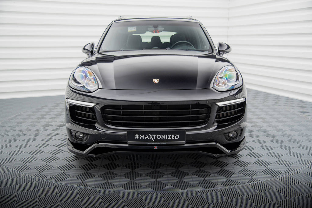 MAXTON DESIGN FRONT SPLITTER PORSCHE CAYENNE MK2 FACELIFT