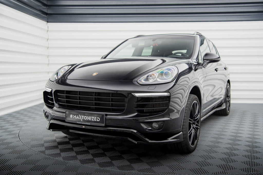 MAXTON DESIGN FRONT SPLITTER PORSCHE CAYENNE MK2 FACELIFT