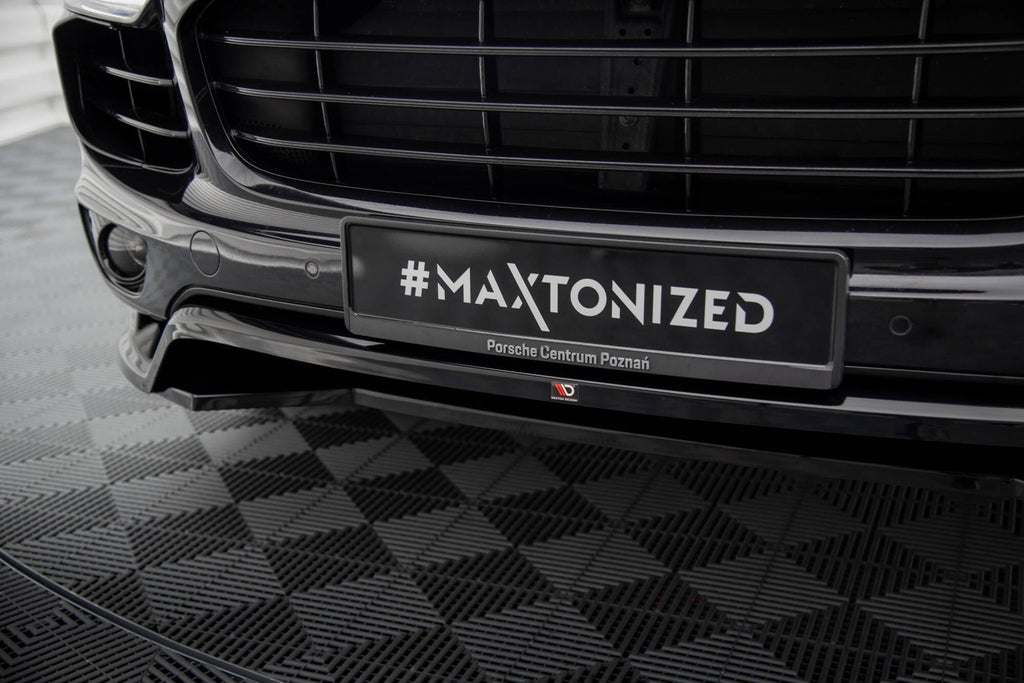 MAXTON DESIGN FRONT SPLITTER PORSCHE CAYENNE MK2 FACELIFT