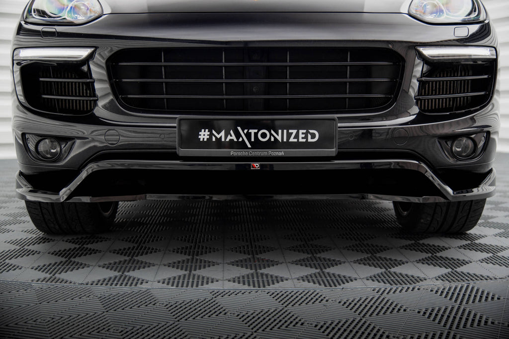 MAXTON DESIGN FRONT SPLITTER PORSCHE CAYENNE MK2 FACELIFT