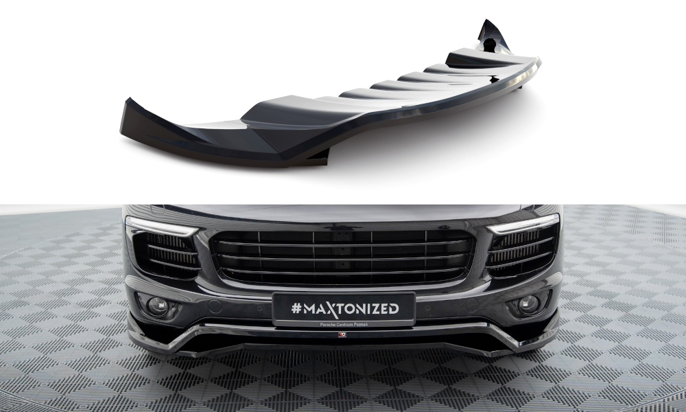 MAXTON DESIGN FRONT SPLITTER PORSCHE CAYENNE MK2 FACELIFT