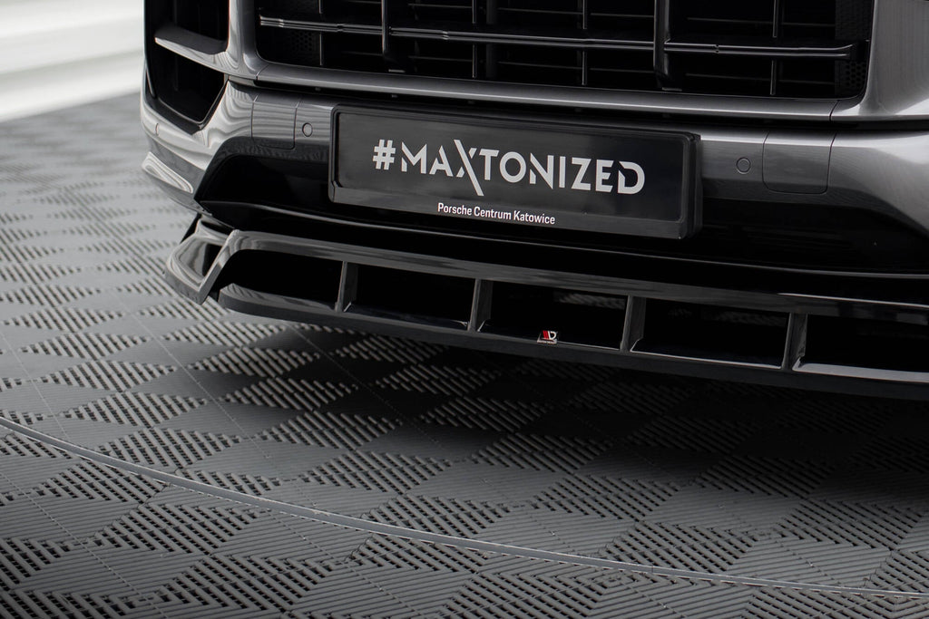 MAXTON DESIGN Front Splitter Porsche Cayenne SUV / Coupe Mk3 Facelift