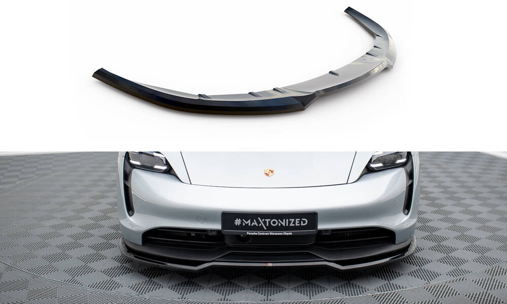 MAXTON DESIGN FRONT SPLITTER PORSCHE TAYCAN / TAYCAN 4 / TAYCAN 4S / TAYCAN GTS MK1