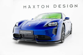 MAXTON DESIGN Front Splitter Porsche Taycan Turbo S Mk1