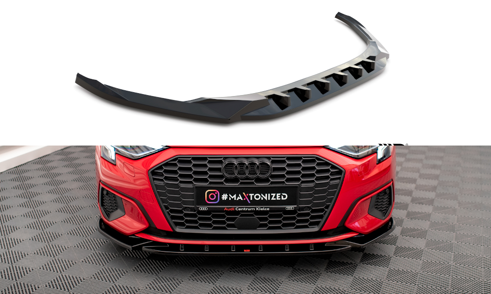 MAXTON DESIGN FRONT SPLITTER V.1 AUDI A3 8Y