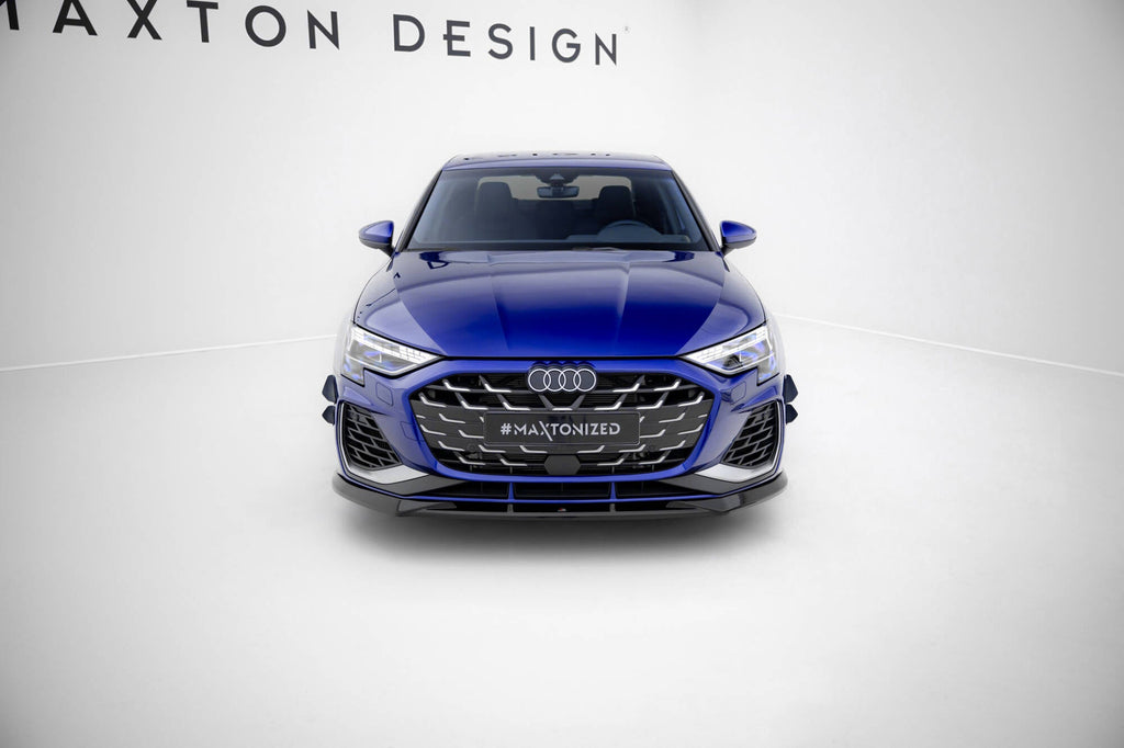 MAXTON DESIGN Front Splitter V.1 Audi A3 S-Line Sedan / S3 Sedan 8Y Facelift
