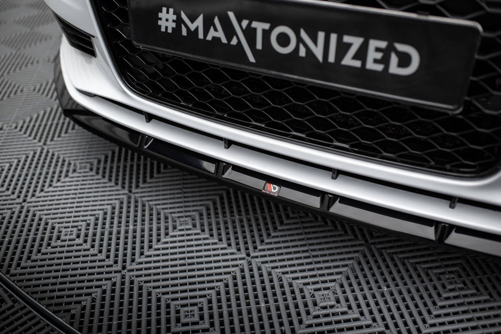 MAXTON DESIGN Front Splitter V.1 Audi A3 Sedan 8V