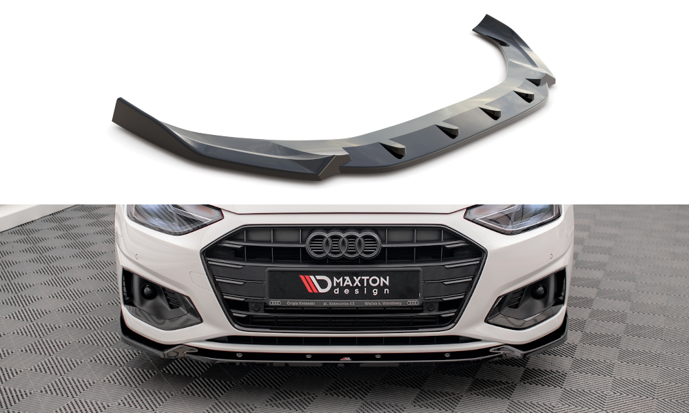 MAXTON DESIGN FRONT SPLITTER V.1 AUDI A4 B9 FACELIFT