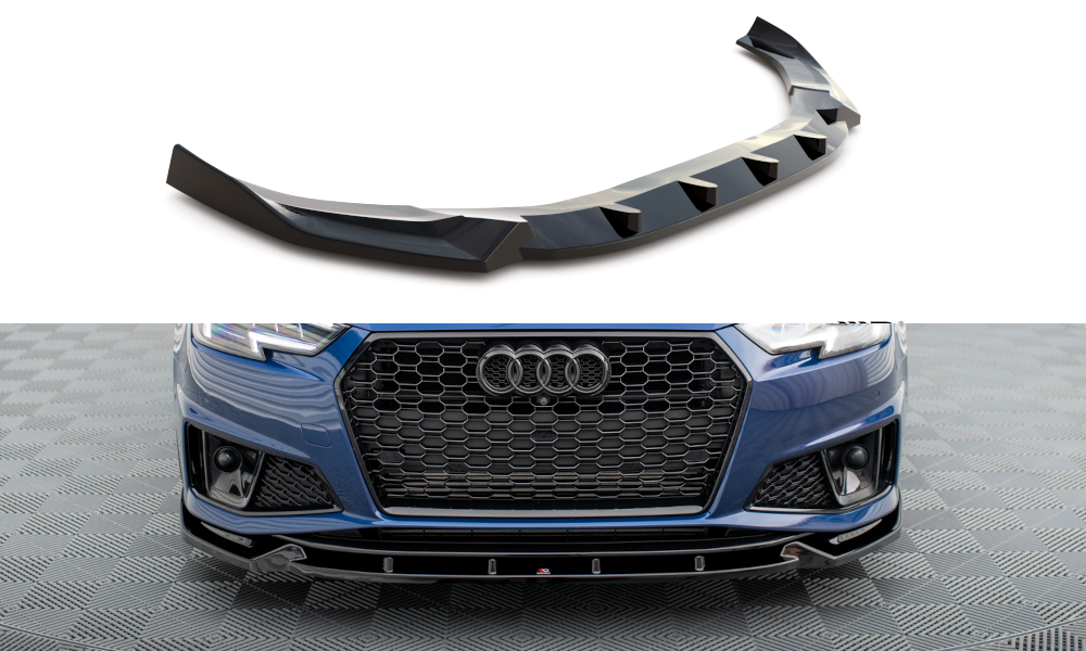 MAXTON DESIGN FRONT SPLITTER V.1 AUDI S4 / A4 S-LINE (US MY2019)