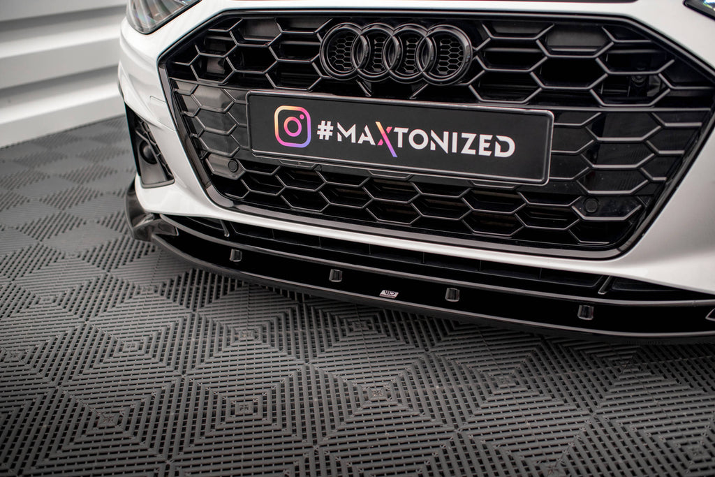 MAXTON DESIGN FRONT SPLITTER V.1 AUDI A4 S-LINE / S4 B9 FACELIFT