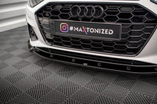 Load image into Gallery viewer, MAXTON DESIGN FRONT SPLITTER V.1 AUDI A4 S-LINE / S4 B9 FACELIFT