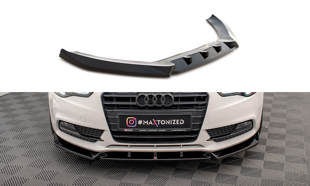 MAXTON DESIGN FRONT SPLITTER V.1 AUDI A5 COUPE 8T FACELIFT