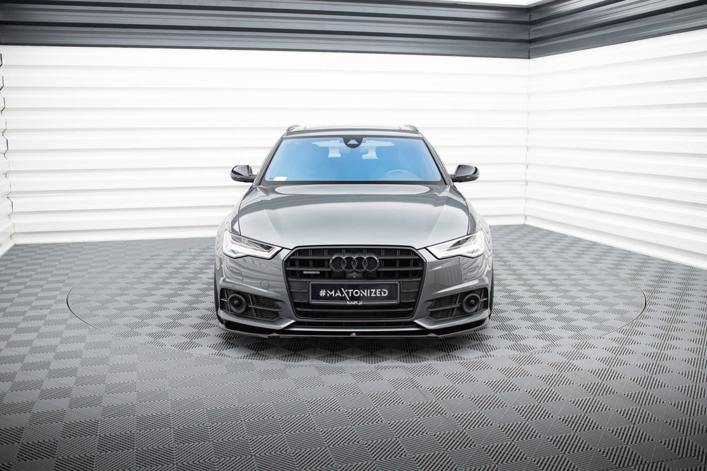 MAXTON DESIGN FRONT SPLITTER V.1 AUDI S6 / A6 S-LINE C7 FL