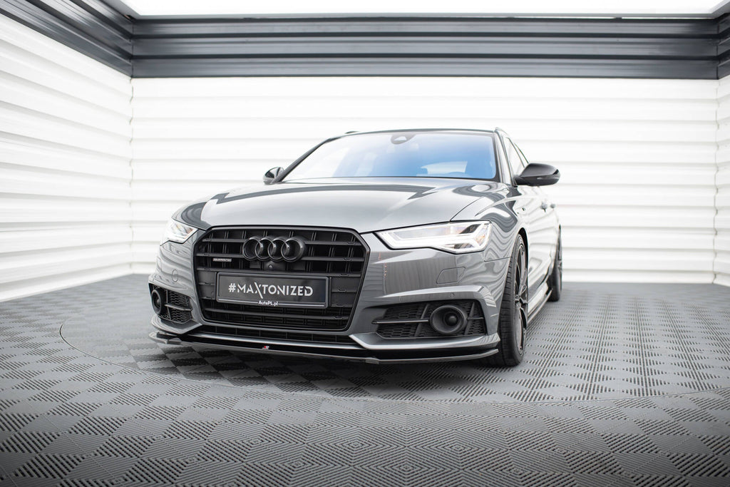 MAXTON DESIGN FRONT SPLITTER V.1 AUDI S6 / A6 S-LINE C7 FL