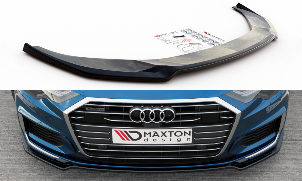 MAXTON DESIGN FRONT SPLITTER V.1 AUDI A6 S-LINE / S6 C8