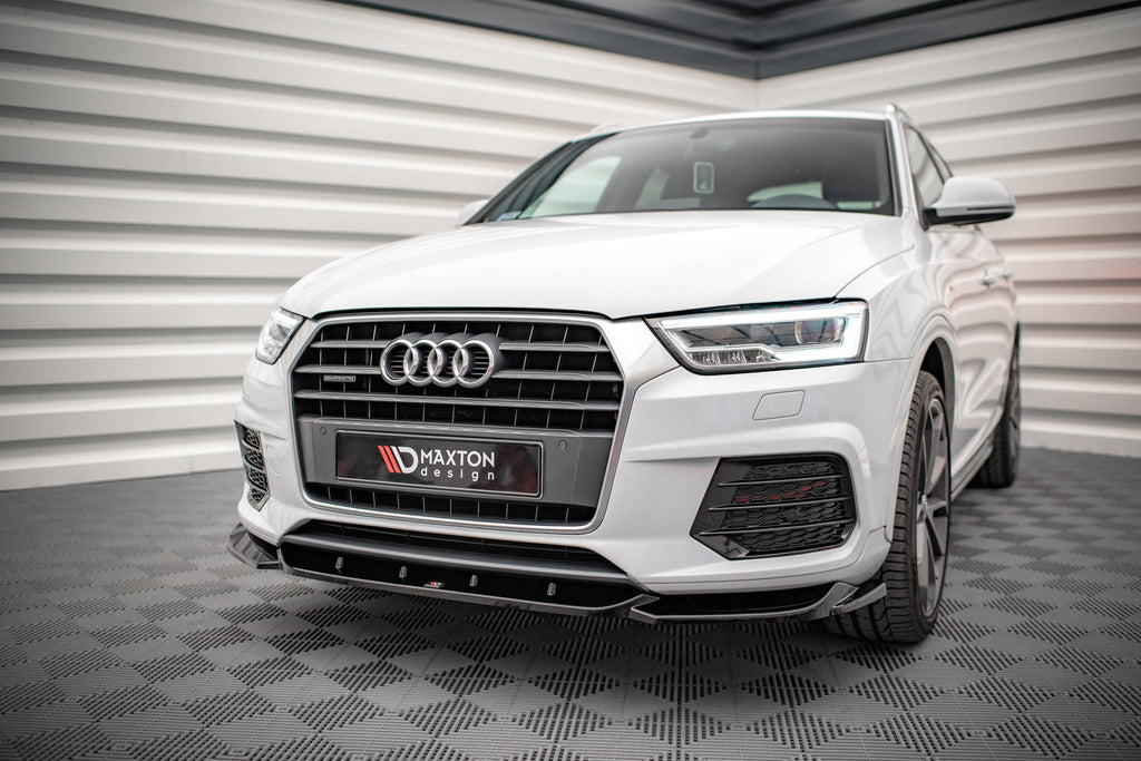 MAXTON DESIGN FRONT SPLITTER V.1 AUDI Q3 S-LINE 8U FACELIFT