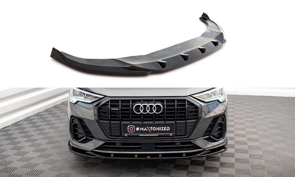 MAXTON DESIGN FRONT SPLITTER V.1 AUDI Q3 S-LINE F3