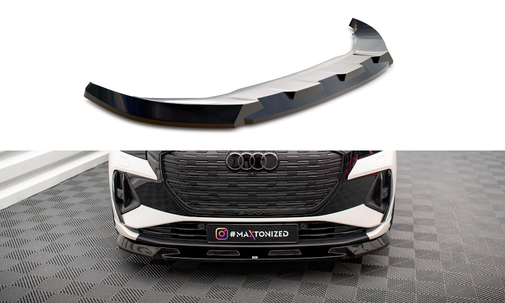 MAXTON DESIGN FRONT SPLITTER V.1 AUDI Q4 E-TRON SPORTBACK MK1