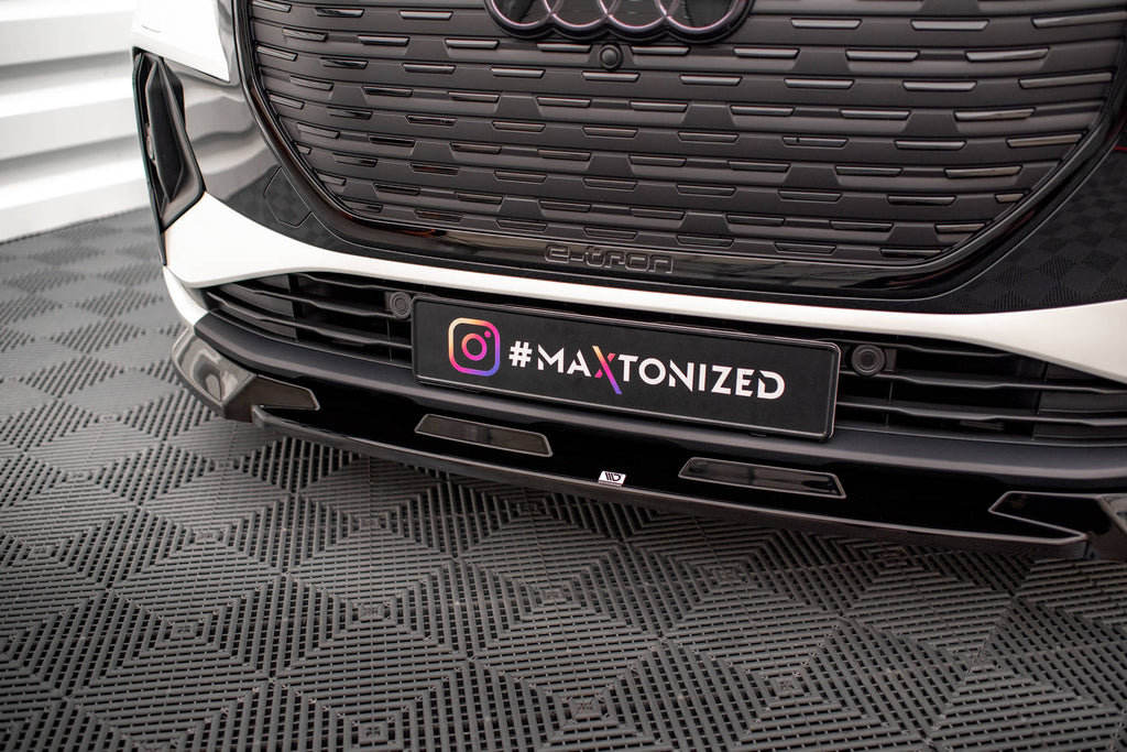 MAXTON DESIGN FRONT SPLITTER V.1 AUDI Q4 E-TRON SPORTBACK MK1