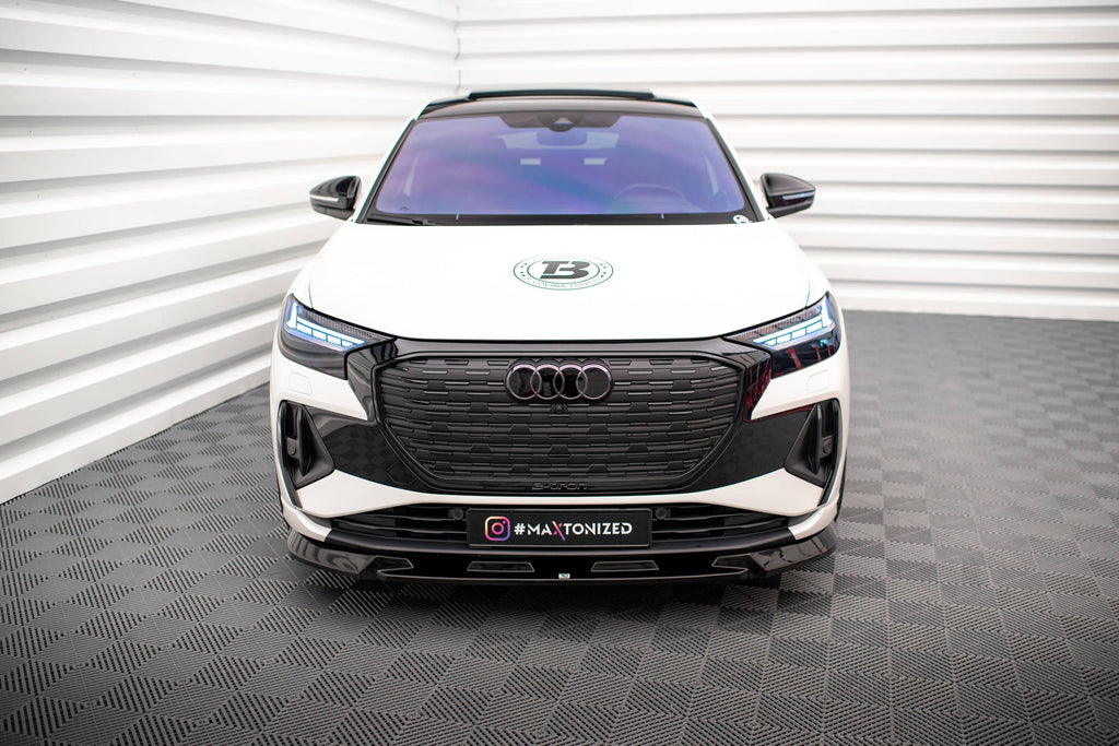 MAXTON DESIGN FRONT SPLITTER V.1 AUDI Q4 E-TRON SPORTBACK MK1