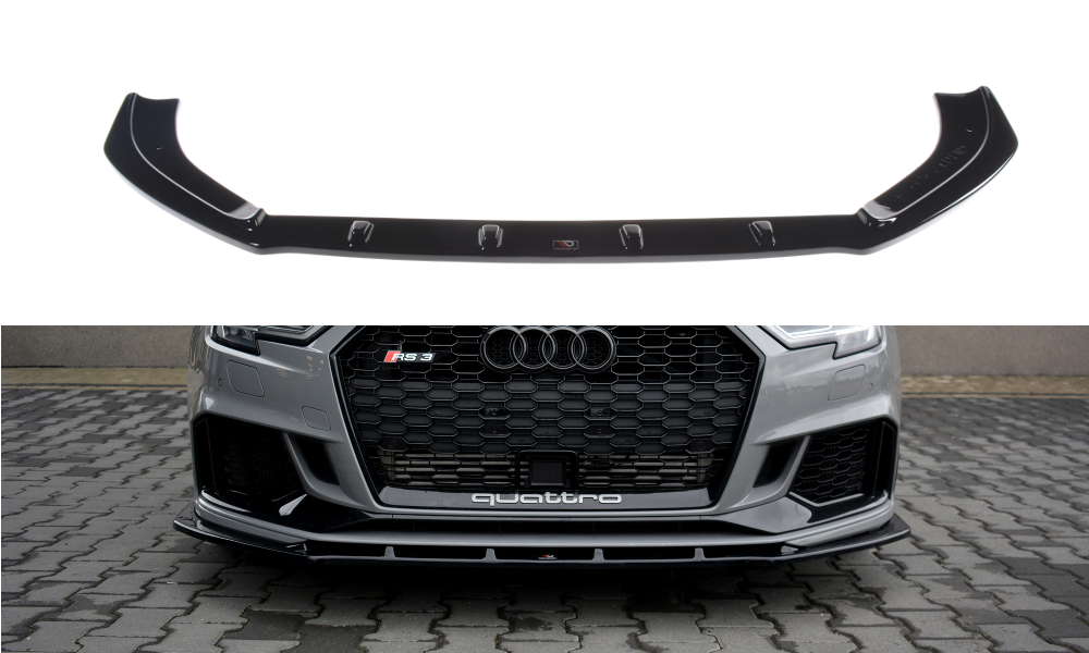 MAXTON DESIGN FRONT SPLITTER V.1 AUDI RS3 8V FL SEDAN