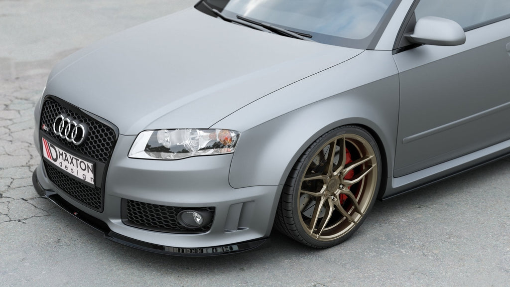 MAXTON DESIGN FRONT SPLITTER V.1 AUDI RS4 B7