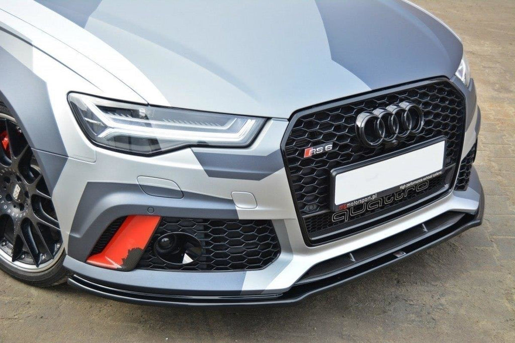 MAXTON DESIGN FRONT SPLITTER V.1 AUDI RS6 C7 / C7 FL