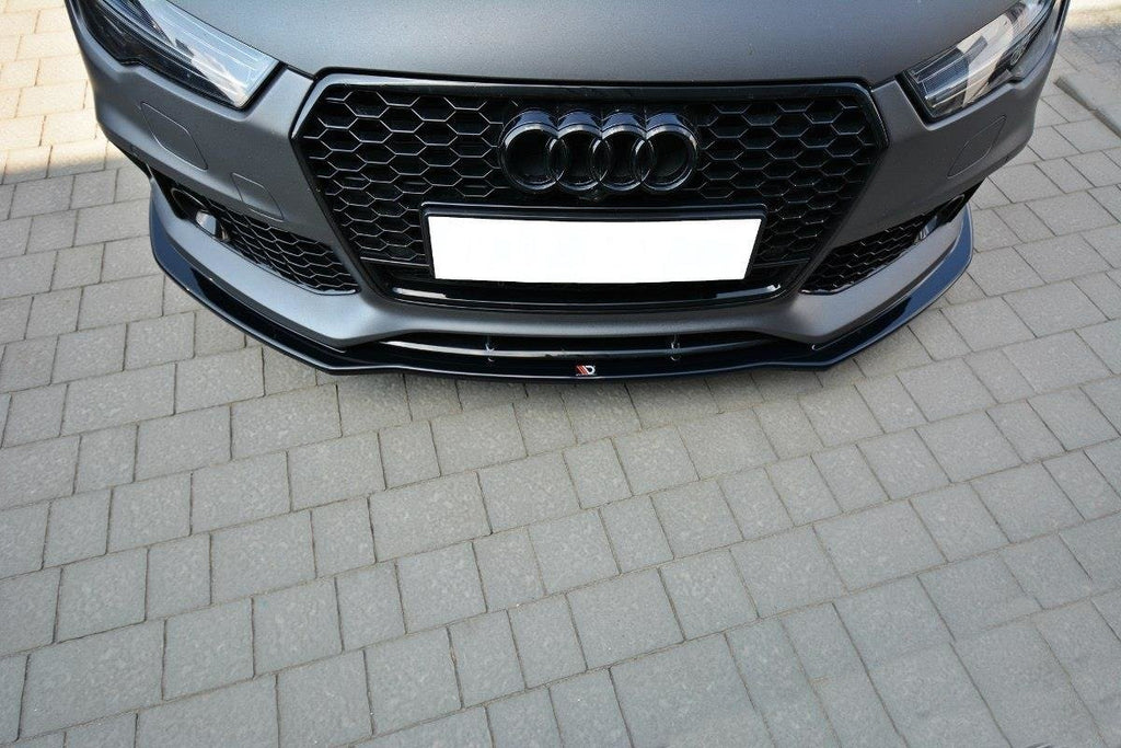 MAXTON DESIGN FRONT SPLITTER V.1 AUDI RS7 C7 FL