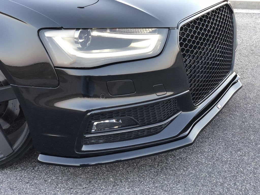 MAXTON DESIGN FRONT SPLITTER V.1 AUDI S4 / A4 S-LINE B8 FL