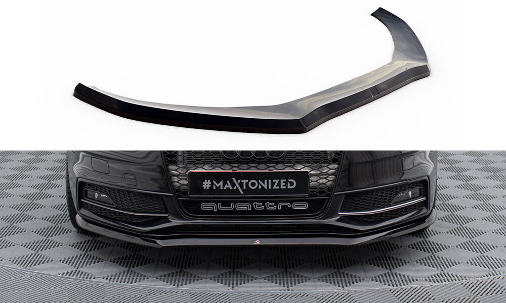 MAXTON DESIGN FRONT SPLITTER V.1 AUDI S4 / A4 S-LINE B8 FL