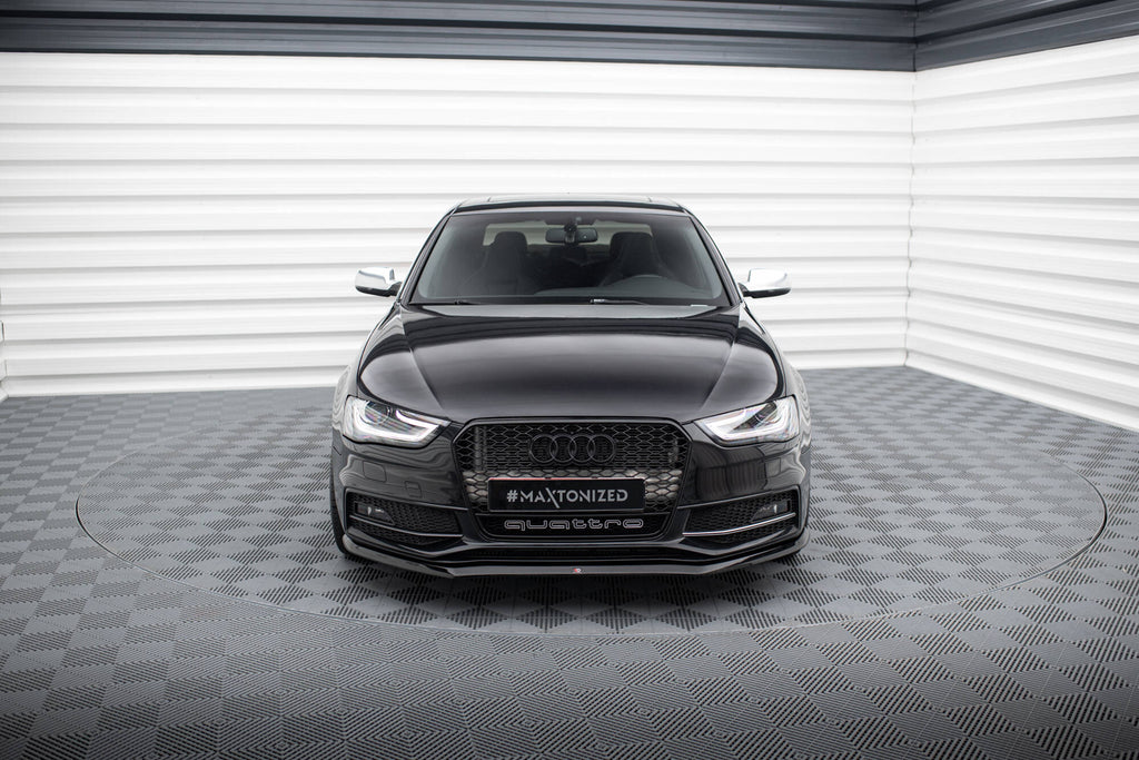 MAXTON DESIGN FRONT SPLITTER V.1 AUDI S4 / A4 S-LINE B8 FL