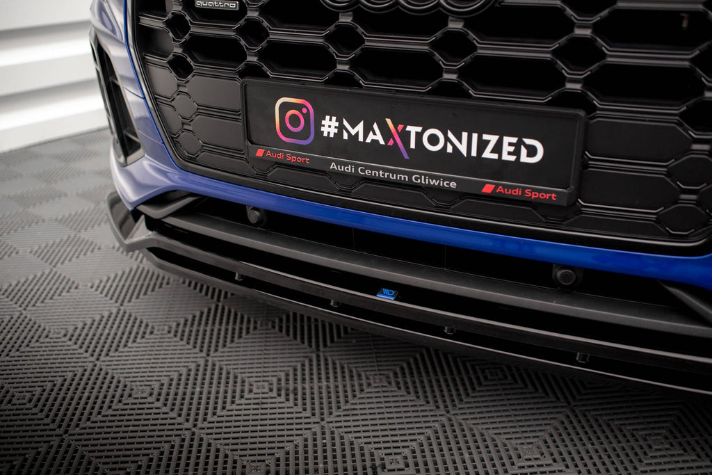 MAXTON DESIGN FRONT SPLITTER V.1 AUDI SQ5 / Q5 S-LINE SUV / SPORTBACK MK2 FACELIFT