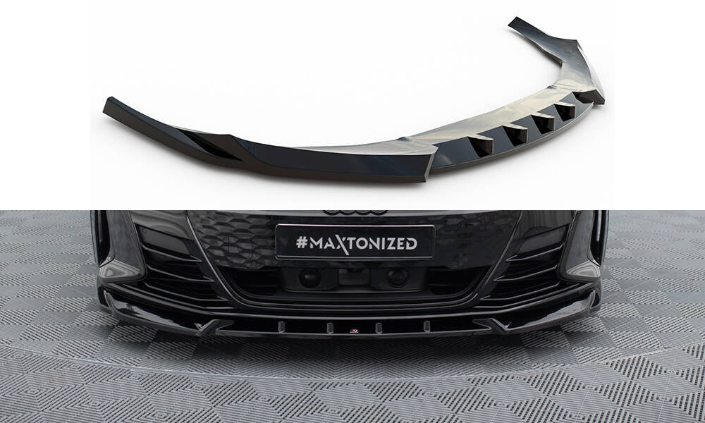 MAXTON DESIGN FRONT SPLITTER V.1 AUDI E-TRON GT / RS GT MK1