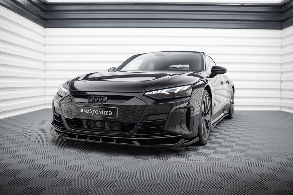 MAXTON DESIGN FRONT SPLITTER V.1 AUDI E-TRON GT / RS GT MK1