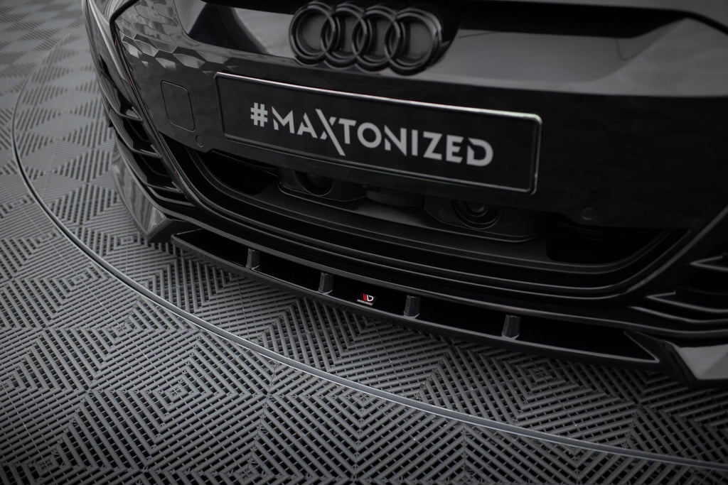 MAXTON DESIGN FRONT SPLITTER V.1 AUDI E-TRON GT / RS GT MK1