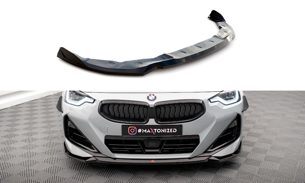 MAXTON DESIGN FRONT SPLITTER V.1 BMW 2 COUPE M-PACK / M240I G42