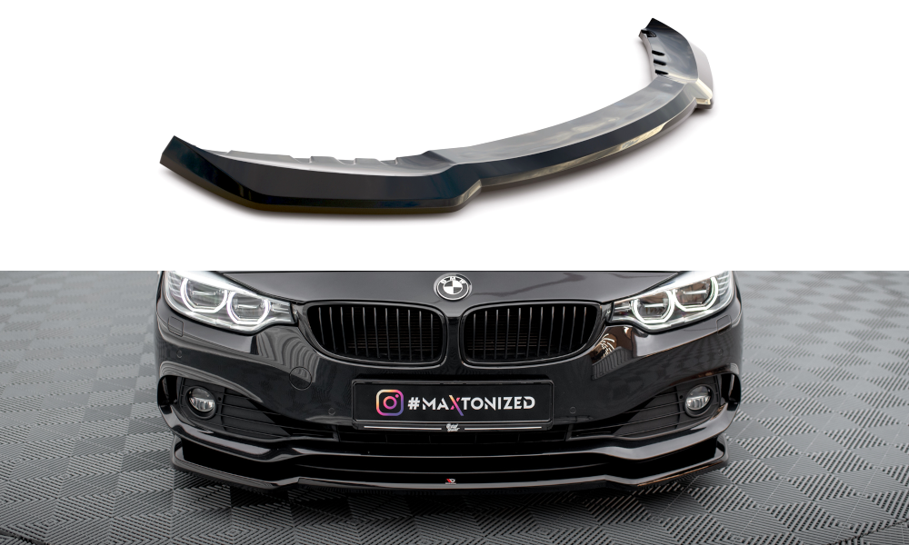 MAXTON DESIGN FRONT SPLITTER V.1 BMW 4 COUPE / GRAN COUPE / CABRIO F32 / F36 / F33