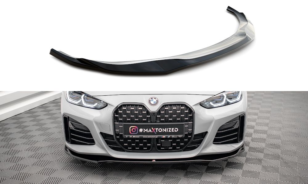 MAXTON DESIGN FRONT SPLITTER V.1 BMW 4 / I4 GRAN COUPE M-PACK G26