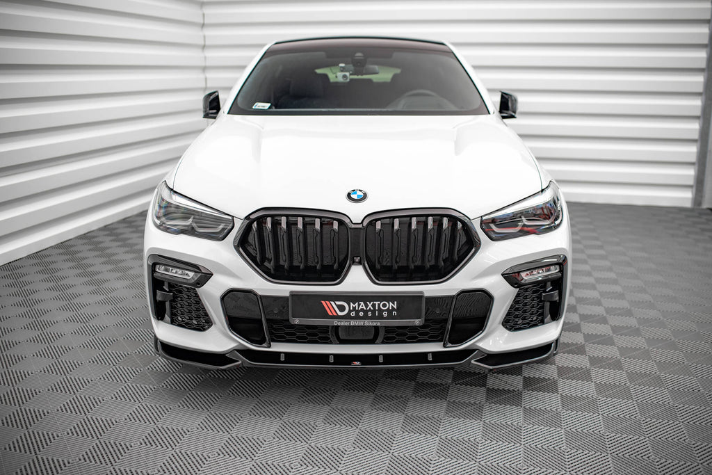 MAXTON DESIGN FRONT SPLITTER V.1 BMW X6 M-PACK G06