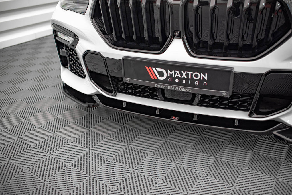 MAXTON DESIGN FRONT SPLITTER V.1 BMW X6 M-PACK G06