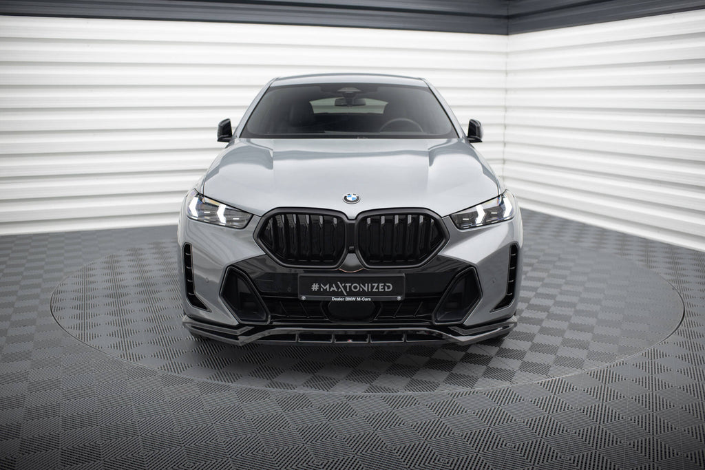 MAXTON DESIGN FRONT SPLITTER V.1 BMW X6 M-PACK G06 FACELIFT