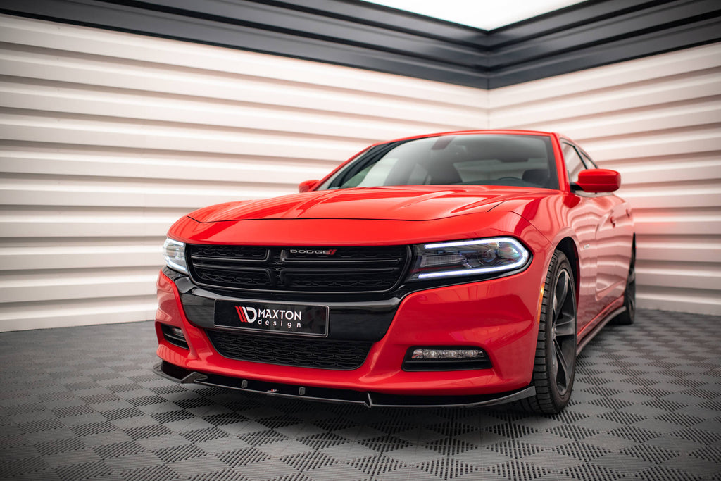 MAXTON DESIGN FRONT SPLITTER V.1 DODGE CHARGER RT MK7 FACELIFT