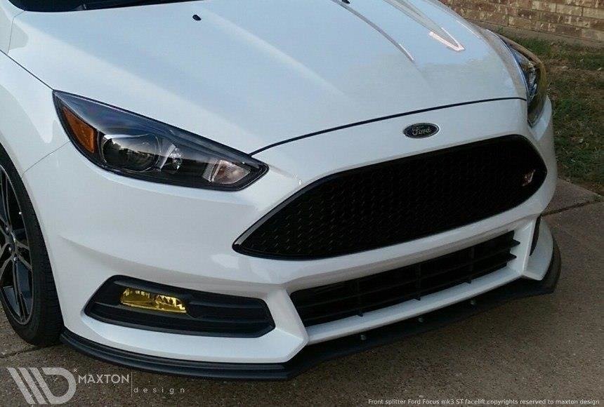 MAXTON DESIGN FRONT SPLITTER V.1 FORD FOCUS ST MK3 FL