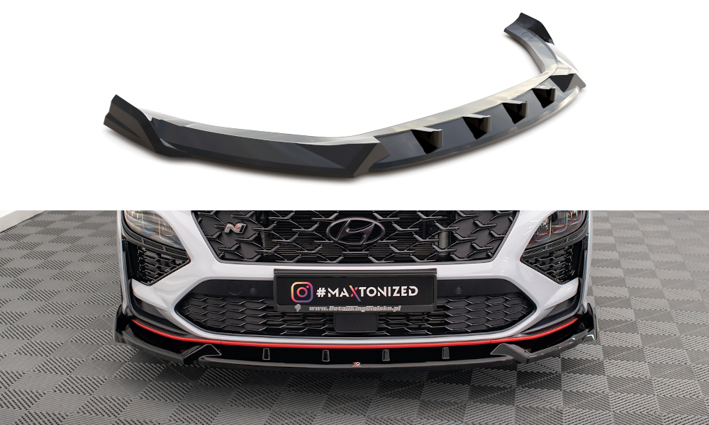 MAXTON DESIGN FRONT SPLITTER V.1 HYUNDAI KONA N MK1